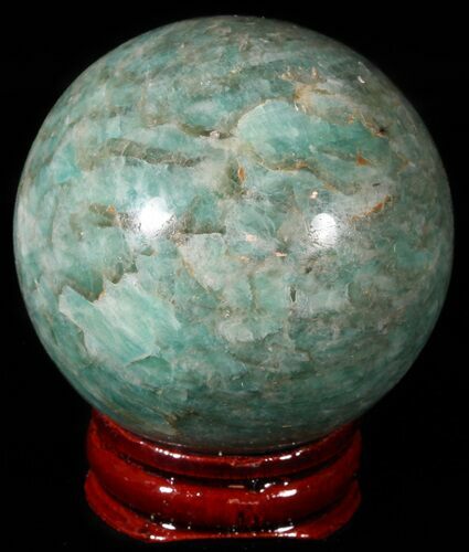Polished Amazonite Crystal Sphere - Madagascar #51613